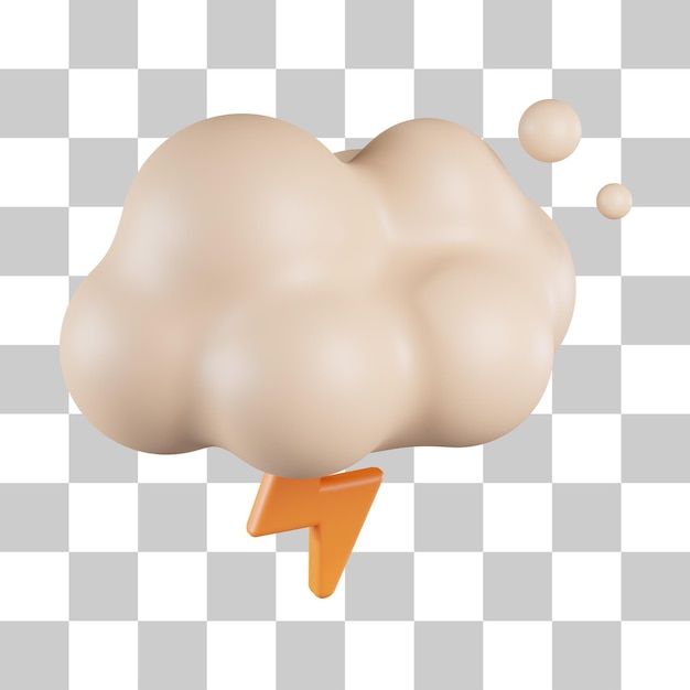 stormy day 3d icon