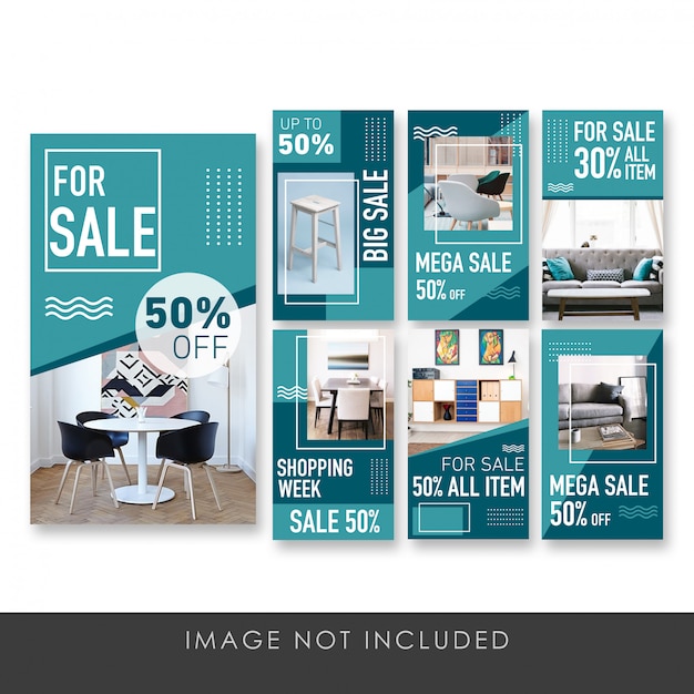 story banner for sale furniture collection template