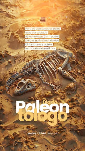 PSD story dia do paleontologo