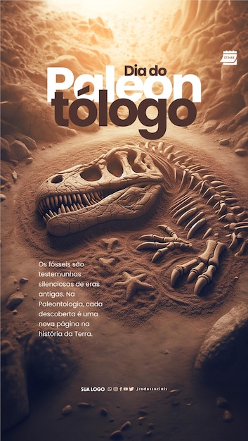 PSD story dia do paleontologo