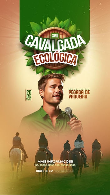 PSD story flyer xvii cavalgada ecologica