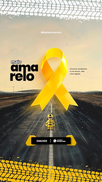 Story maio amarelo trnsito proteger