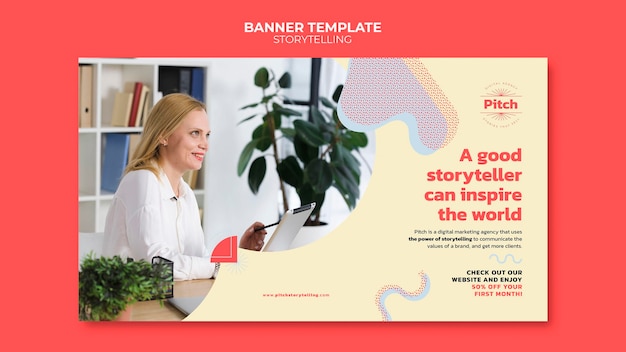 ストーリーテリングバナーテンプレート