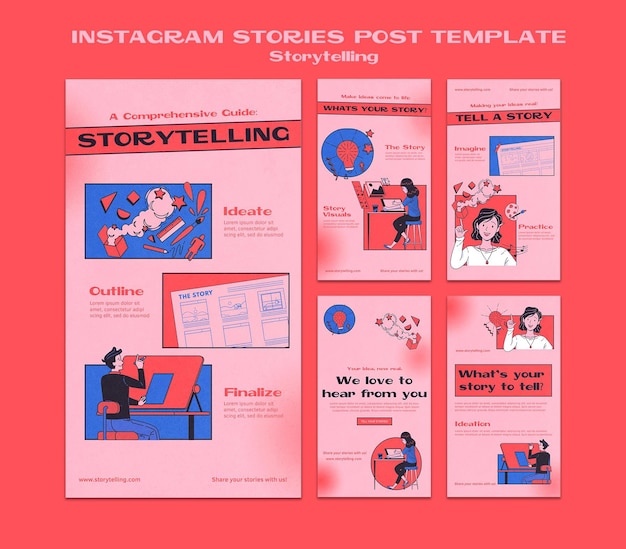 PSD storytelling instagram stories