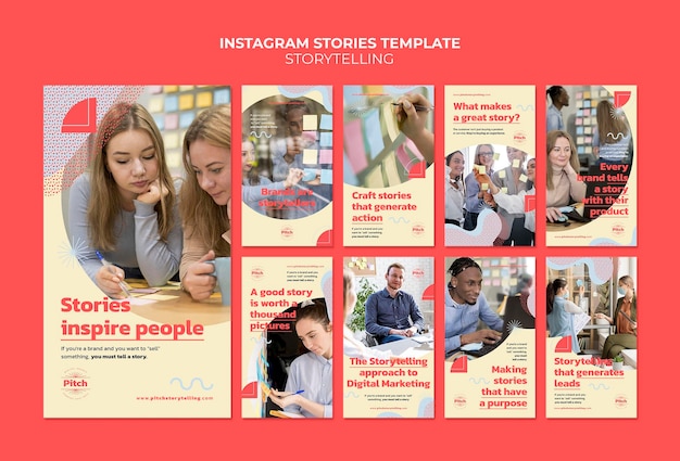 PSD raccontare storie di instagram