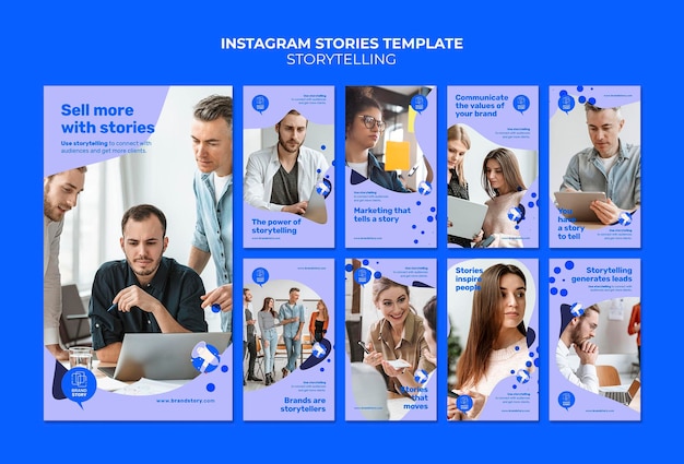 PSD storytelling instagram-verhaalsjablonen met foto