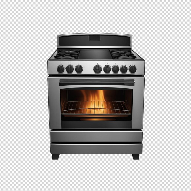 PSD stove illustration on transparent background