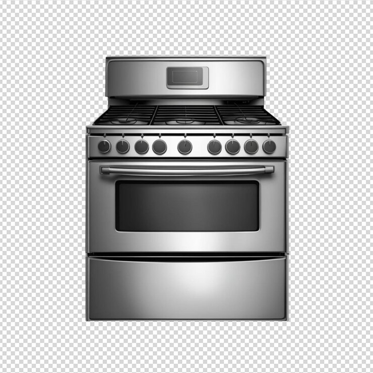 PSD stove illustration on transparent background