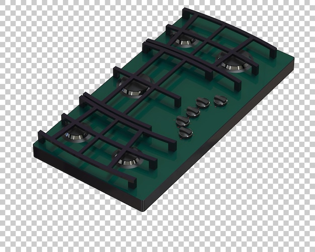 PSD illustrazione di rendering 3d della stufa isolata su uno sfondo trasparente