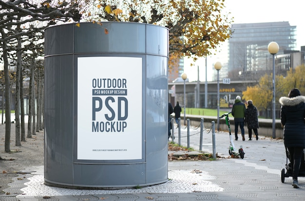 PSD straat reclame mockup