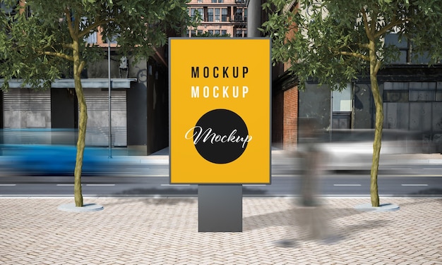 Straatreclame billboard mock-up