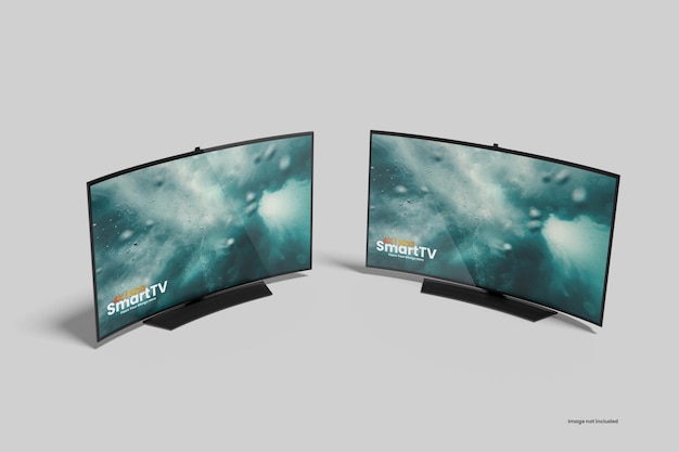 Strakke tv-mockup