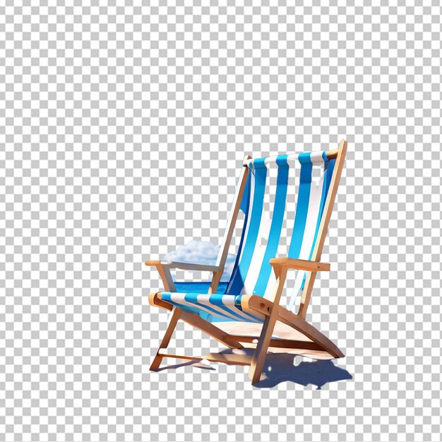 PSD strandstoel geïsoleerd 3d render