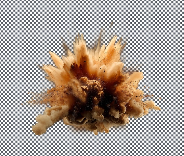 strange exploding explosion isolated on transparent background