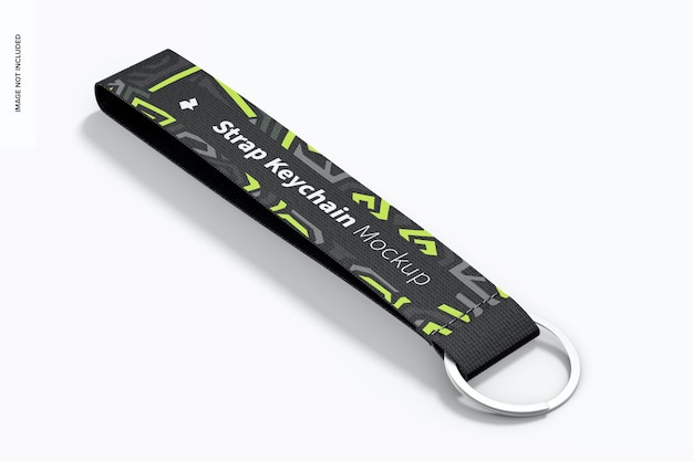 strap keychain mockup