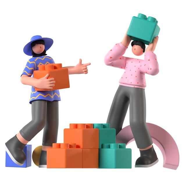 プロジェクト開発戦略 3Dイラスト