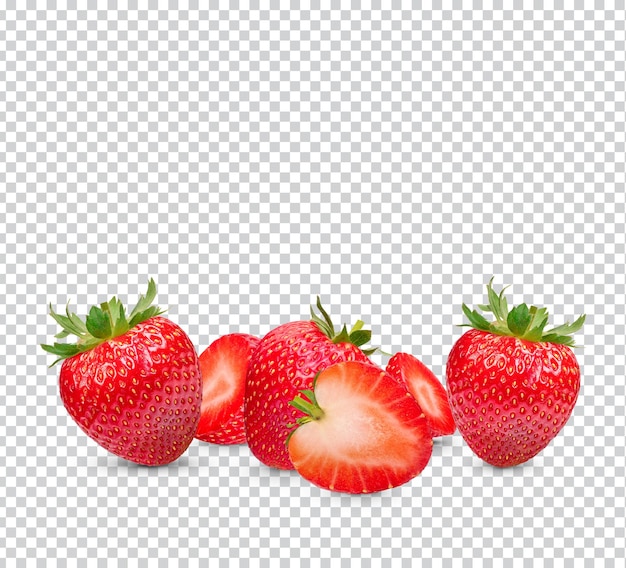 PSD strawberries isolated premium psd