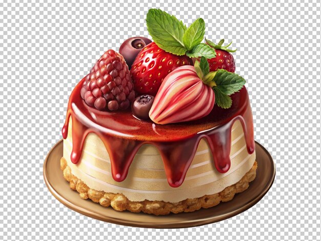 PSD ストロベリーの誕生日ケーキ