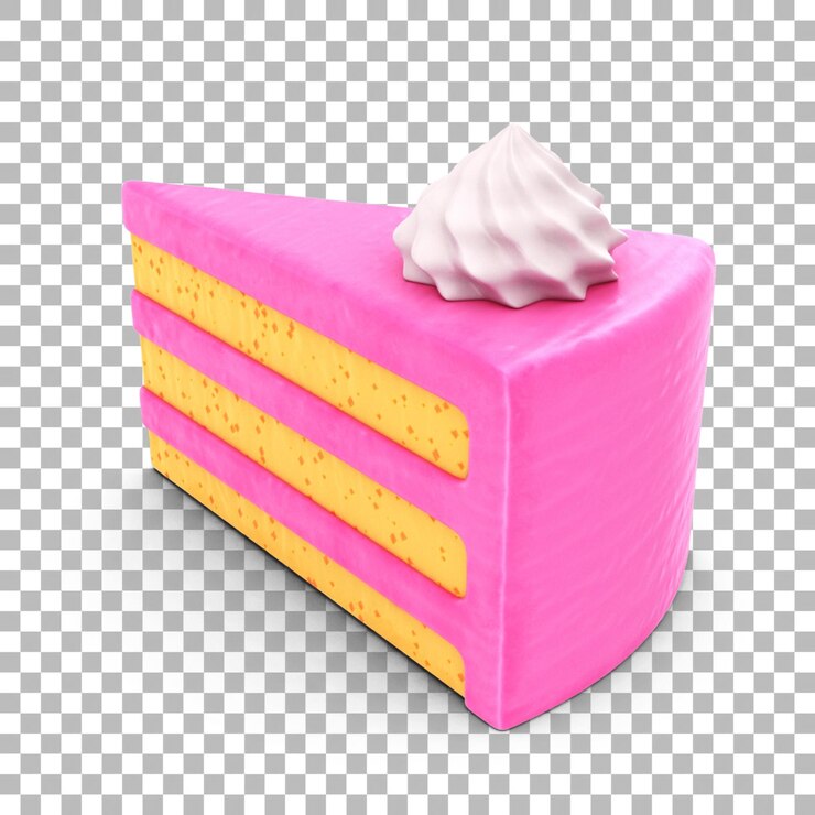 PSD strawberry cheese cake with white cream on the top