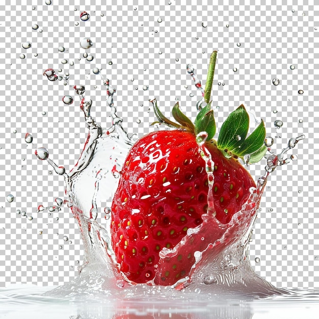 透明な背景に分離されたイチゴの果物