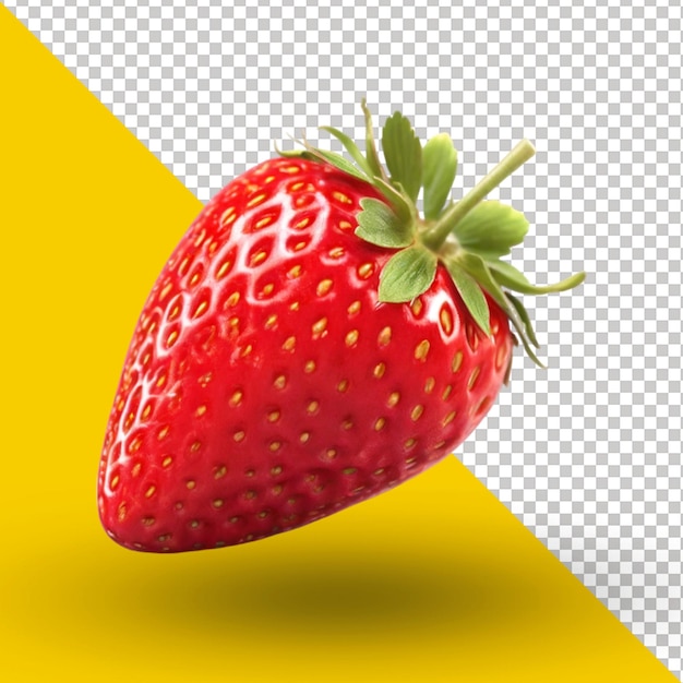 Strawberry fruit isolated on a transparent background psd