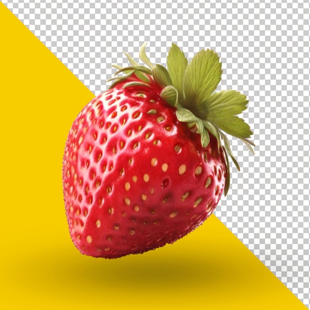 Strawberry fruit isolated on a transparent background psd