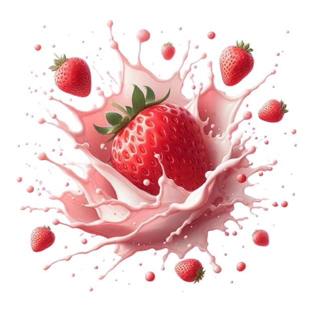 Splash di frutta di fragola