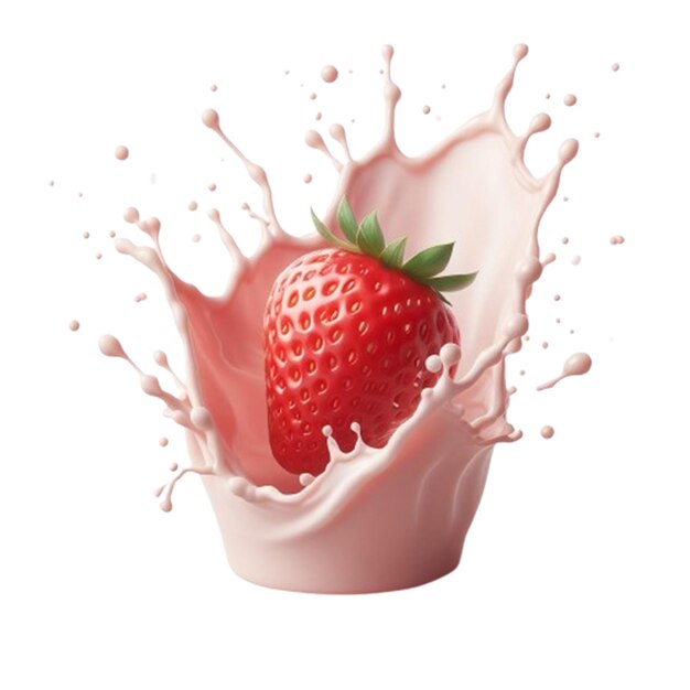 PSD splash di frutta di fragola