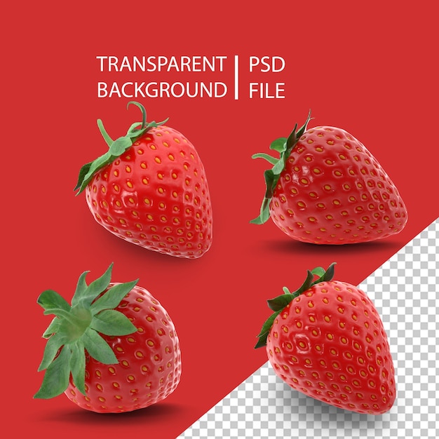 PSD strawberry png