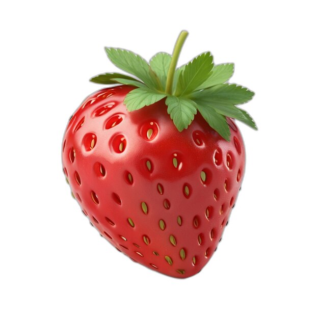 PSD strawberry psd on a white background