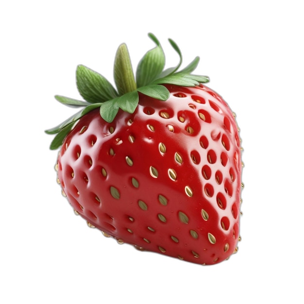 PSD strawberry psd on a white background