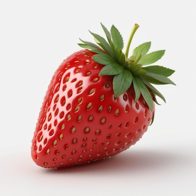 PSD strawberry psd on a white background