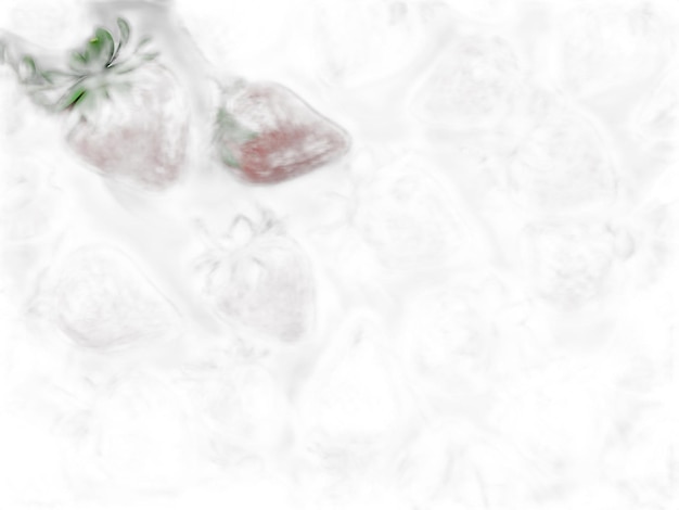 PSD strawberry psd on a white background