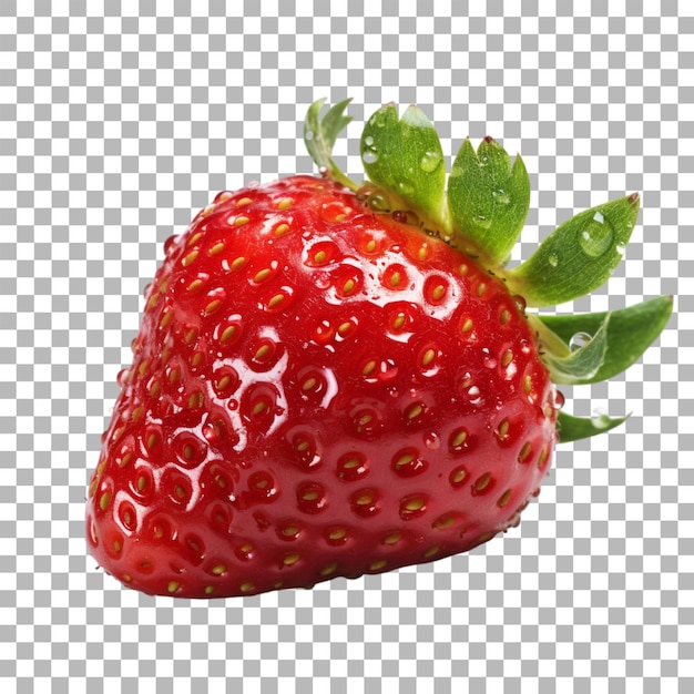 PSD strawberry on transparent background