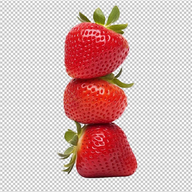 Strawberry on white background