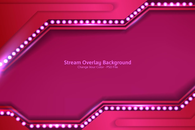 Stream overlay background editable color