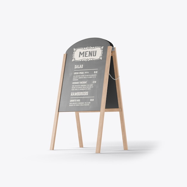 PSD street announcement mockup design