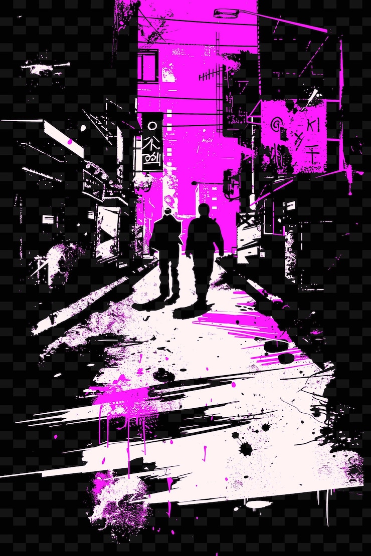 PSD ストリートアートにインスパイアされたグラフィティと都市風景のポスター st クリエイティブイラストアイデアデザイン