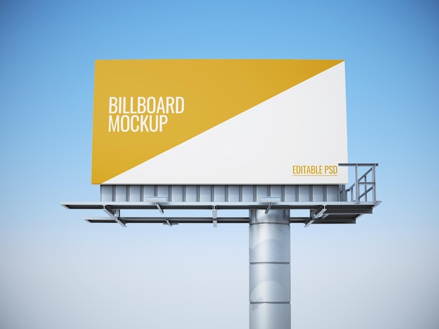 street billboard editable psd mockup
