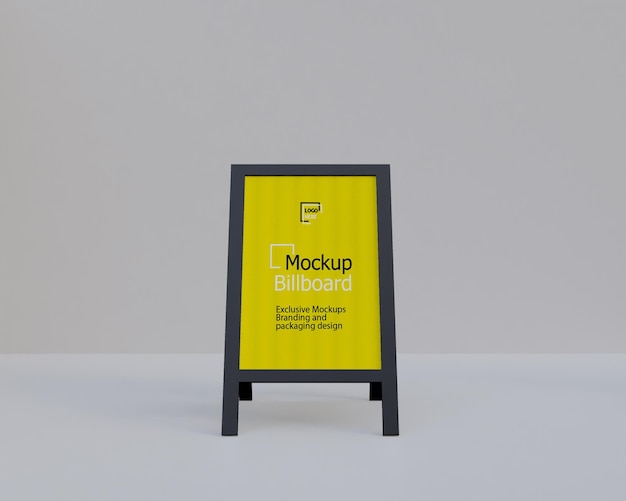 Street billboard mockup