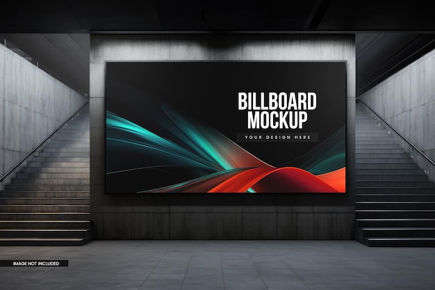 Street Billboard Mockup