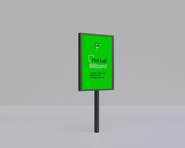 Mockup di cartelloni pubblicitari stradali