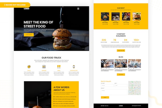 Pagina del sito web di street food