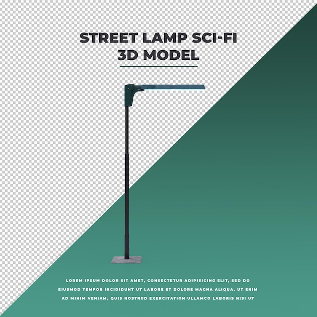 PSD street lamp scifi