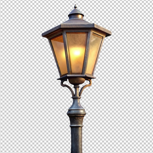 PSD street light on transparent background