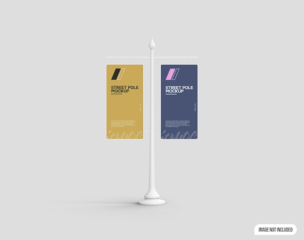 Street pole mockup