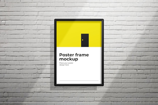 Street poster frame mockup