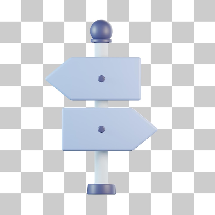PSD street sign 3d icon
