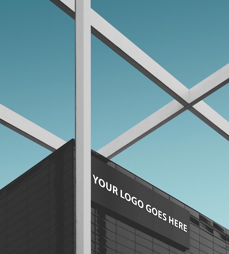 PSD street sign logo mockup psd