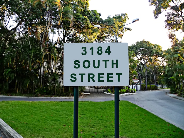 Street sign mockup